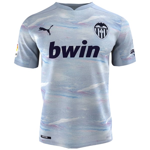 Tailandia Camiseta Valencia 3ª Kit 2020 2021 Azul